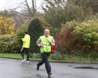 Ordinand at the Church of Ireland Theological Institute Paul Bogle finishes his run and cycle for charity.