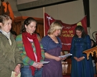 Readers pictured at St Finian's Lutheran Church, Adelaide Road, as part of the Advent Walk of Light, an inter-church journey organised by the Dublin Council of Churches.