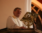 The former Archdeacon of Dublin, the Venerable Gordon Linney preaches at the institution of the Revd Canon Mark Gardner as Vicar of the St Patrick's Cathedral Group of parishes at St Catherine's Church, Donore Avenue.