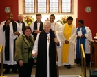 The archbishop of Dublin, the Most Revd Dr Michael Jackson and his wife, Inez, with other officiating ministers at the Discovery Diocesan Thanksgiving Service.