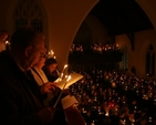 The Scene in Christ Church Taney for a Candlelit Service in the parish.