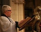 The Revd Canon Katharine Poulton reading the lesson at the 60th Annual Thanksgiving for the Gift of Sport in Christ Church Cathedral.