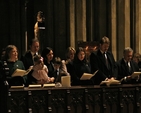 Family members pictured at the Service of Thanksgiving to commemorate the life of Miranda Guinness, Countess of Iveagh, in St Patrick's Cathedral, Dublin