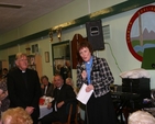 The Revd Adrienne Galligan speaking to her new parishioners following her institution as Rector of Crumlin and Chapelizod. Also pictured is the Rural Dean, the Revd Canon Desmond Sinnamon.