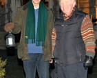 Christ Church Dun Laoghaire parishioners, Michael Ryan and Paul Loughlin, outside Dun Laoghaire Presbyterian Church where the ecumenical Walk of Light, which took place to mark the Week of Prayer for Christian Unity, concluded. 