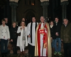 The Revd J P Kavanagh, Rector of Kells Priory, pictured with members of his family and the Most Revd Dr John Neill, Archbishop of Dublin, at his commissioning as the new DIT Chaplain in Christ Church Cathedral. 