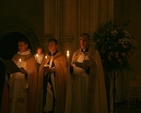 Pictured are the clergy present at the Candlemass Procession in Christ Church Cathedral (left to right), the Revd Canon Mark Gardner, Canon Pastor of the Cathedral, the Revd Canon Peter Campion, Precentor and the Very Revd Dermot Dunne, Dean.