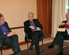 At the closing press briefing of the Bishop’s Conference were the Bishop of Limerick, the Right Revd Trevor Williams, the Archbishop of Dublin, the Most Revd Dr Michael Jackson and the Archbishop of Armagh, the Most Revd Alan Harper. 