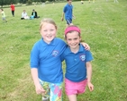 Limbering up for the three legged race at the West Glendalough school sports day in Donaghmore.