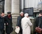 Members of the Irish and European Churches enter Government Buildings in Dublin for their meeting with the Irish EU Presidency on Friday March 8. The meeting with An Taoiseach Enda Kenny, was organised by the Irish Council of Churches on behalf of the Conference of European Churches (CEC) and the Commission of the Bishops’ Conferences of the European Churches.