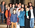 Rector of Raheny and Coolock, the Revd Norman McCausland, is pictured with members of his extended family, including his wife Tara, his mother Mary and his three sons. 