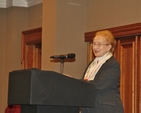 Justice Catherine McGuinness, President of the Law Reform and retired Judge of the Supreme Court, delivering her ‘Law and Morality’ lecture in Stillorgan Park Hotel as part of the Booterstown and Mount Merrion Parishes Series of Ecumenical Lenten Talks.