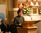 Gillian Kingston, former President of the Irish Council of Churches preaching at the service marking the start of the week of prayer for Christian Unity in the (RC) Church of the Assumption in Booterstown.