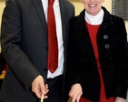 Newly commissioned Diocesan Readers, David Reynolds and Helen Gorman, cut a celebratory cake. 