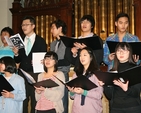 The Dublin Korean Church Choir sing at the Adelaide Road Presbyterian Church as part of the Advent Walk of Light, an inter-church journey organised by the Dublin Council of Churches.