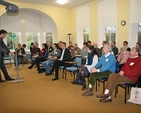 Philip McKinley, Ecumenical Officer of the Irish Inter-Church Committee, addressing the Student Christian Movement of Ireland’s conference 'PROGRESSIVE FAITH IN A WOUNDED WORLD: Reviving the Gentle Revolution in Ireland' in the Church of Ireland Theological Institute. 