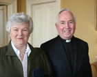 Pictured at a lunch for retired clergy, their spouses and widows are Pat Paterson, the widow of the late Very Revd John Paterson, Dean of Christ Church Cathedral and the Revd Canon Victor Stacey, Diocesan Chaplain to retired clergy and their spouses.