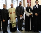 Canon Horace McKinley, who introduced ICON’s leader; the Revd Andrew Dougherty, Minister of the Methodist Centenary Church; Fr Kieran McDermott, PP Dundrum and Episcopal Vicar for Evangelisation and Ecumenism with the Archdiocese of Dublin; the Revd Eoghan Heaslip, ICON leader; Archbishop Michael Jackson, the Revd Stephen Farrell, registrar, and the Revd Heather Morris, Home Mission Secretary of the Methodist Church in Ireland at ICON Community’s launch service. 