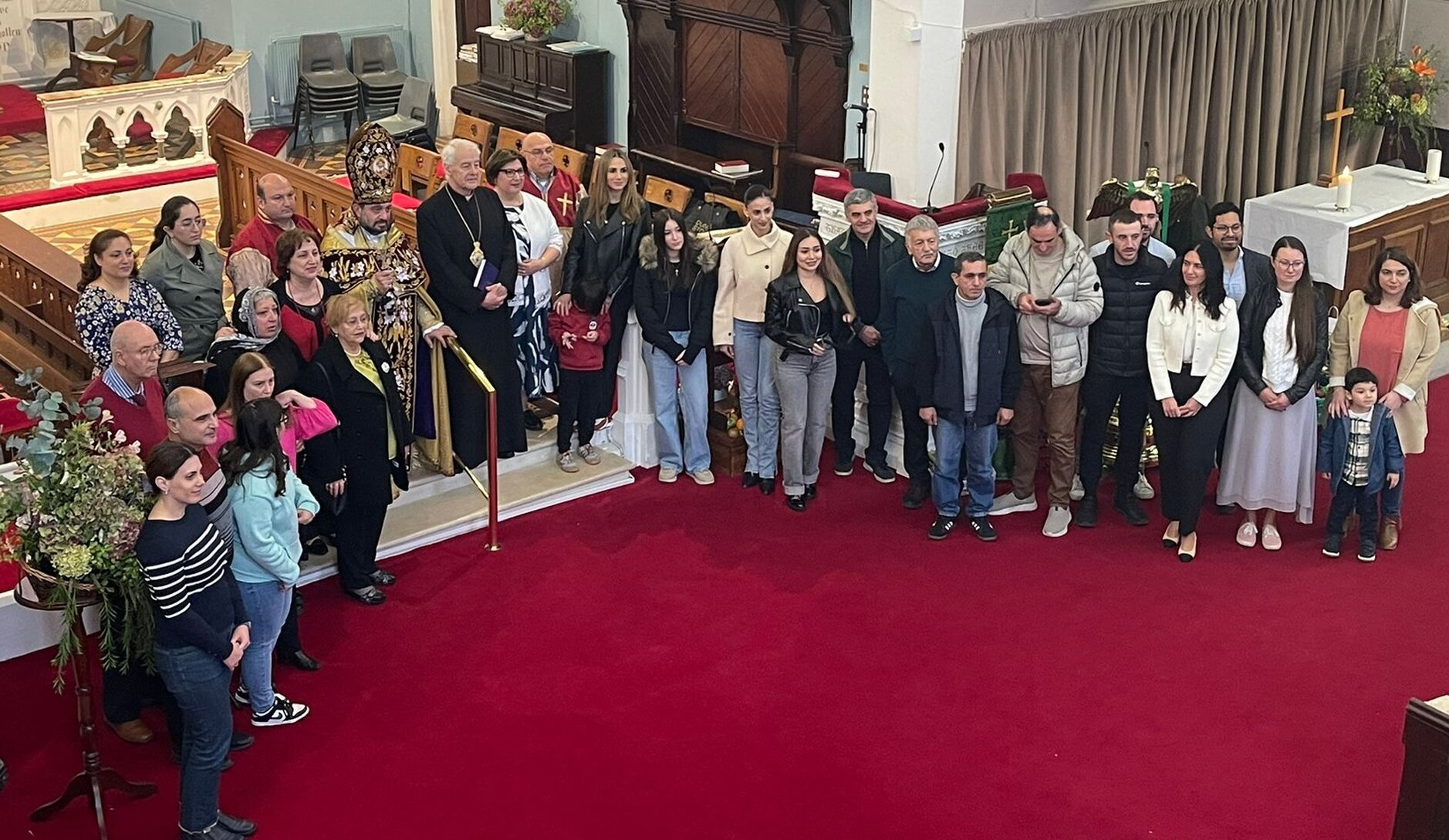 Archbishop Joins Armenian Worship and Hospitality