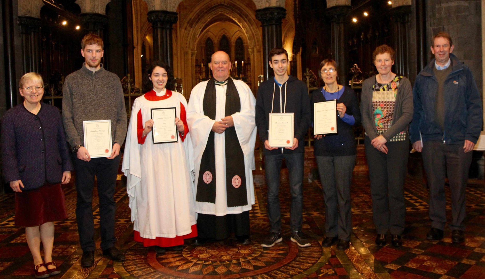 Church Music Graduates Presented With Certs