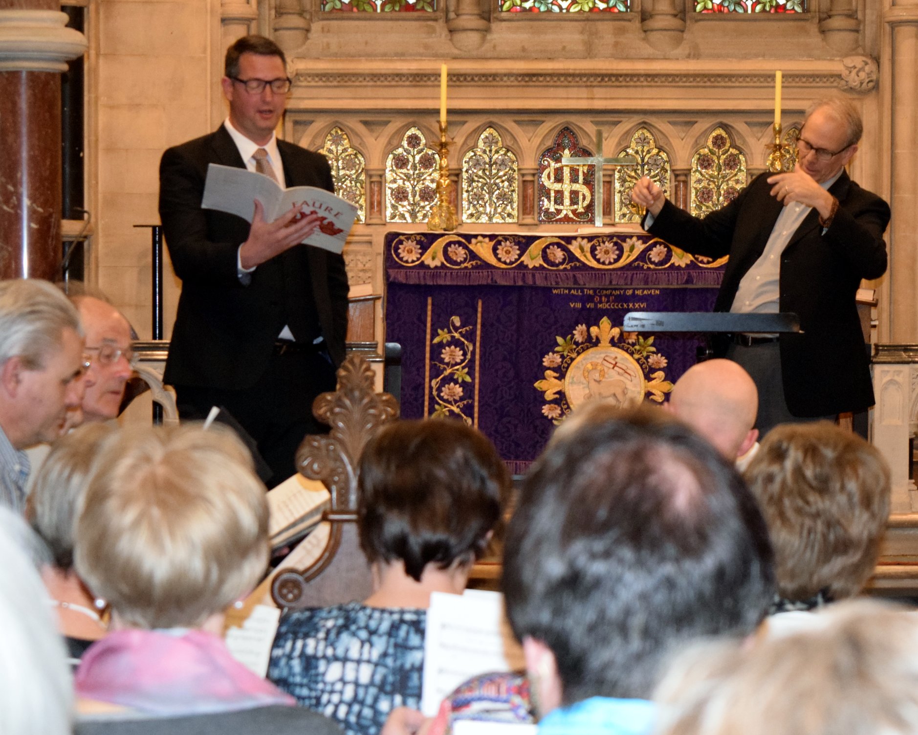 Holy Week Sing–Along Fills Raheny Church - Tristan Caldwell, soloist and Teddy Cetto, conductor at All Saints’ Raheny Fauré/Vivaldi Holy Week Sing–Along