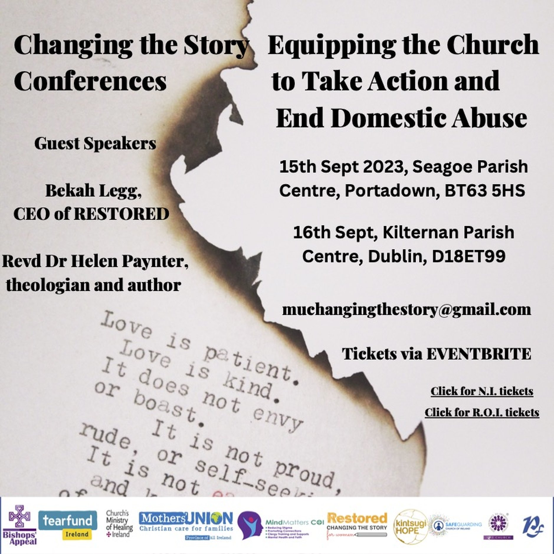 Changing The Story – Equipping The Church To Take Action and End Domestic Abuse