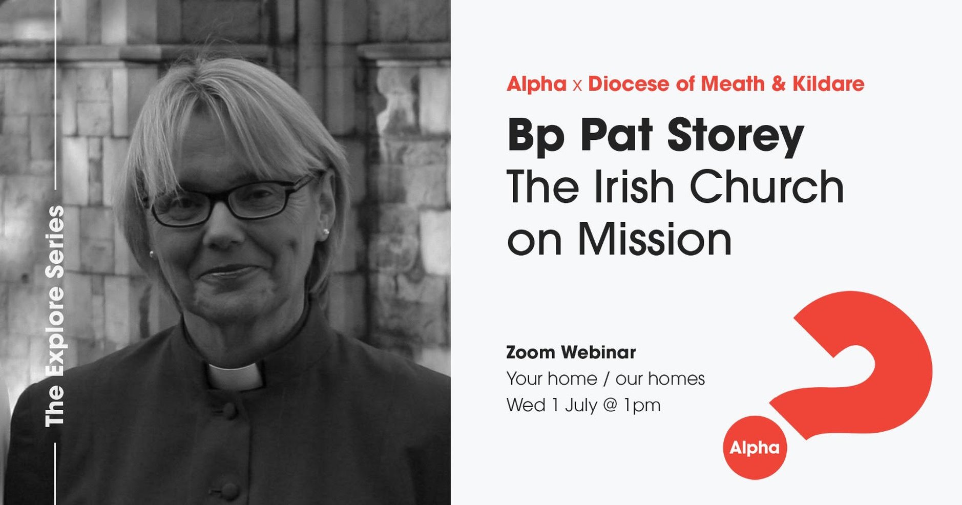 Bishop Pat Storey to Speak at Alpha Explore Series Tomorrow