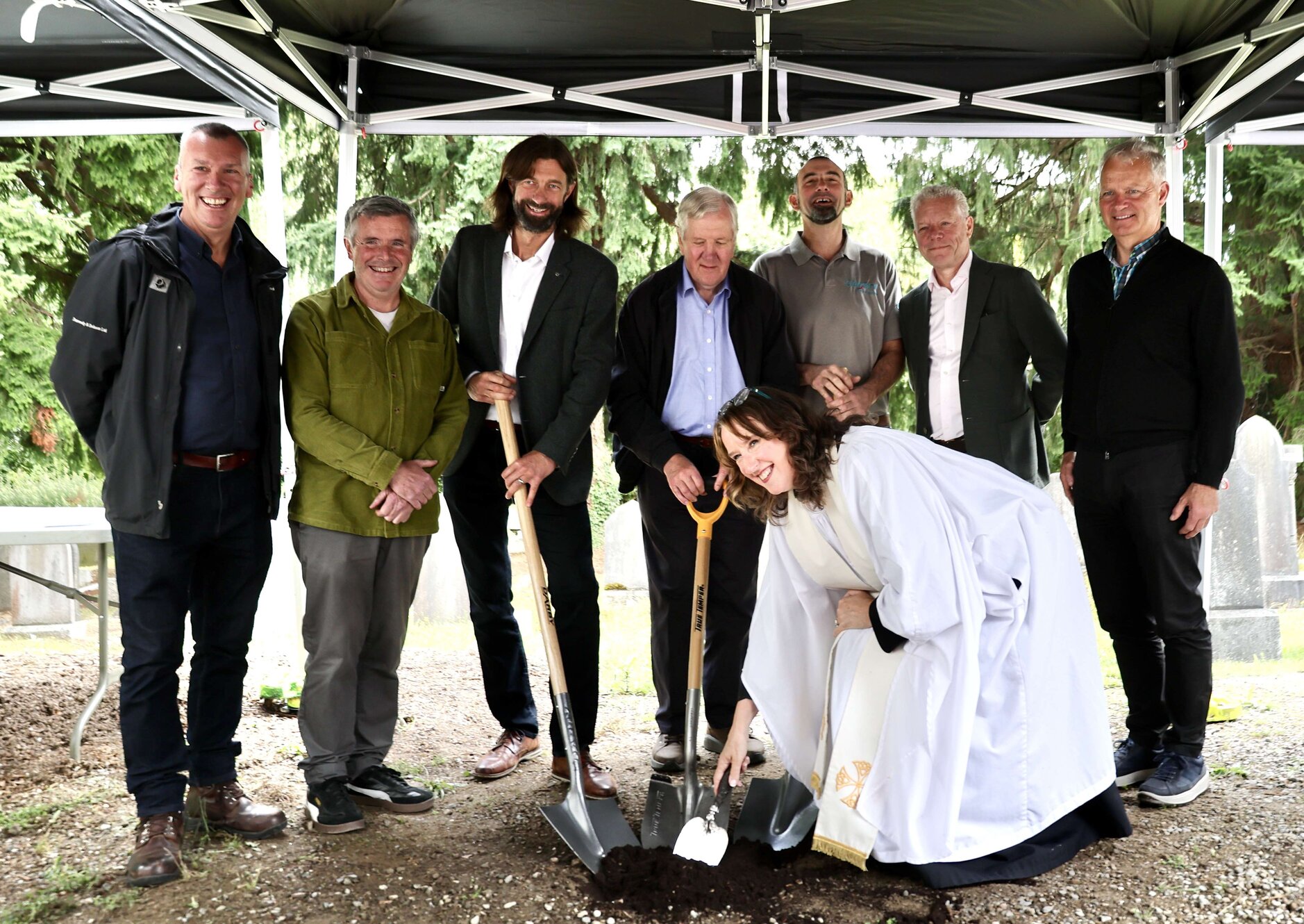 Powerscourt Parishioners Turn Sod on New Project