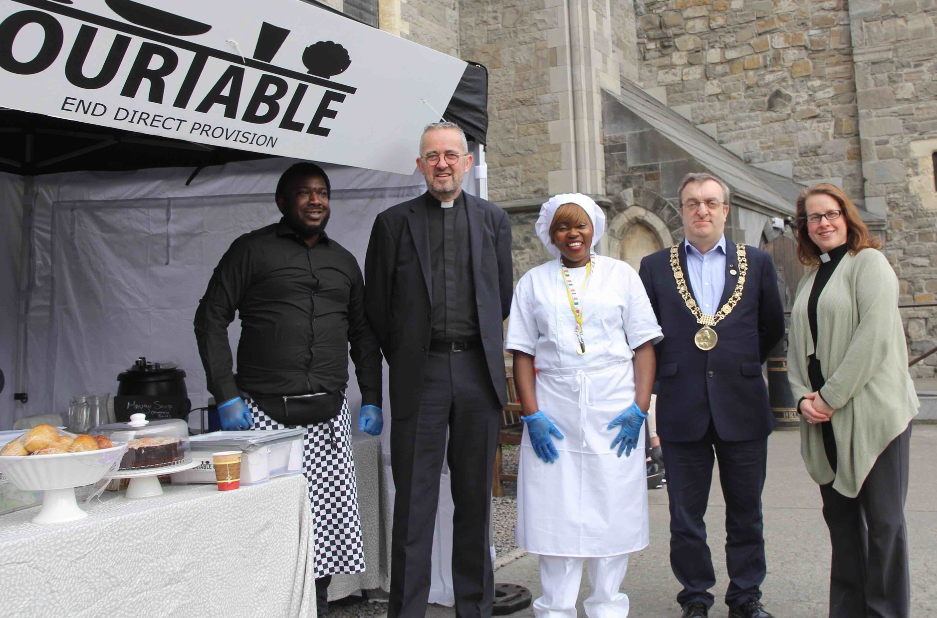 Lord Mayor Visits Our Table at Christ Church Cathedral