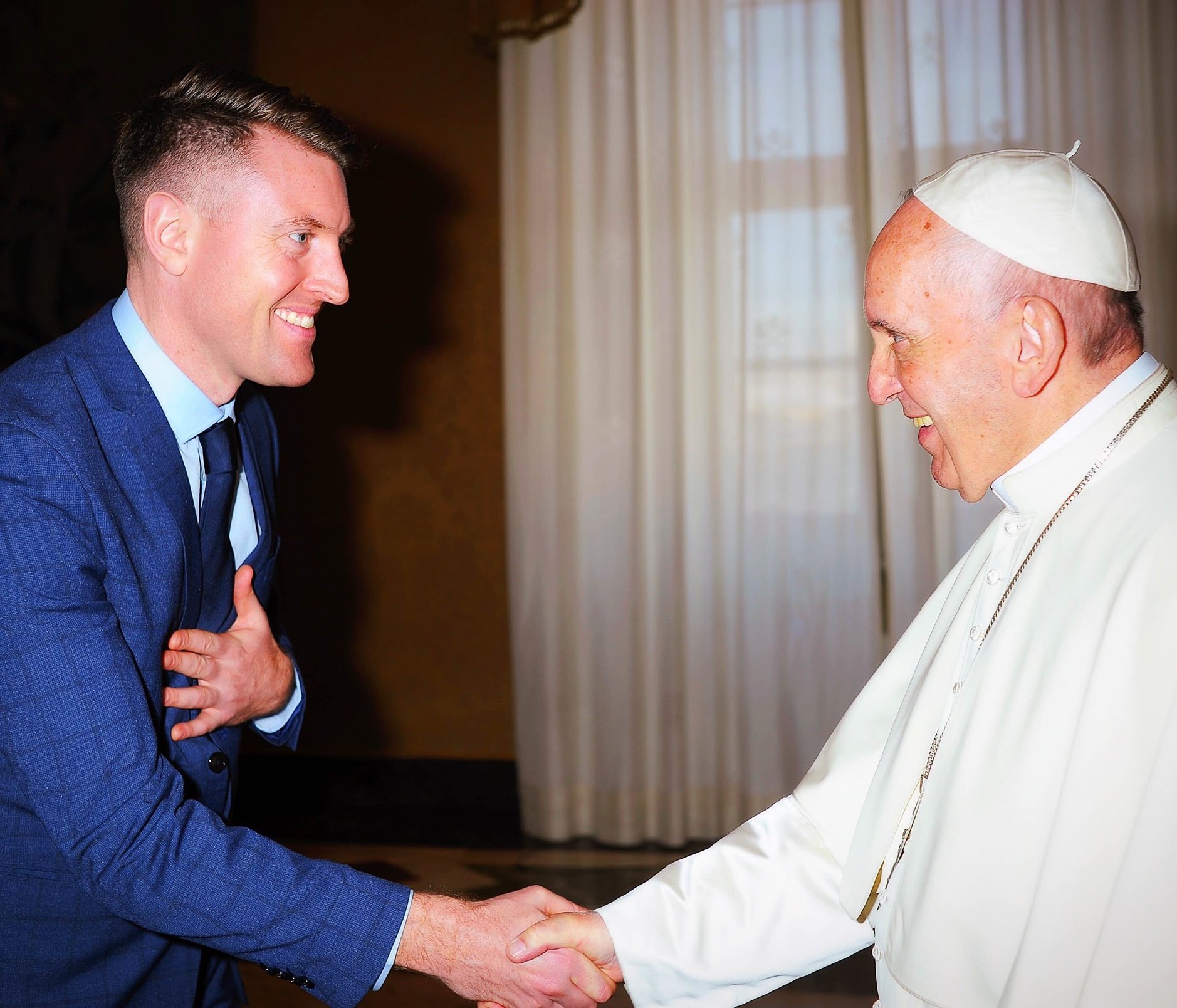 DCU Chaplain Attends Pope Francis’ Audience on Refugees