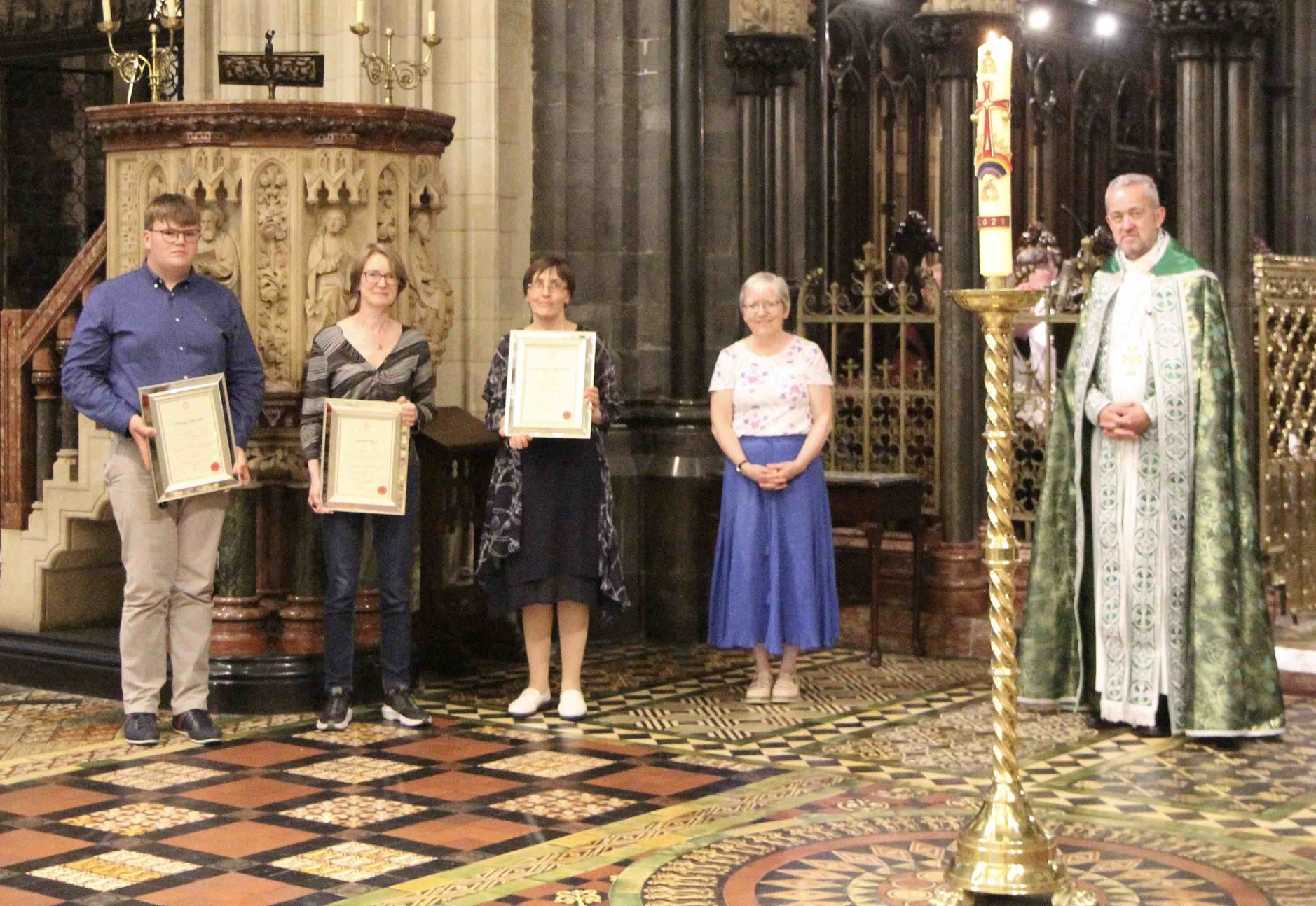 Church Music Certificates Presented in Christ Church Cathedral