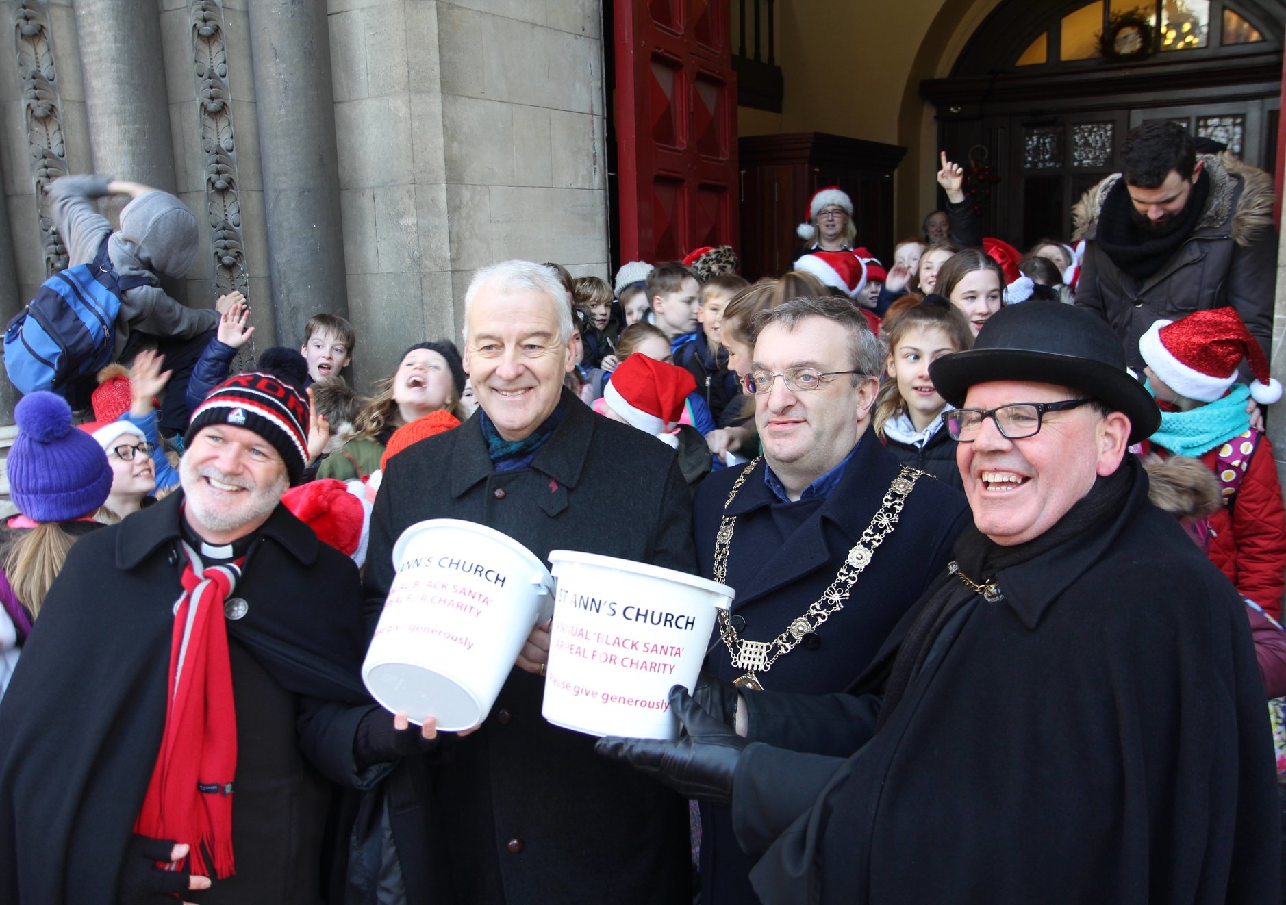 Black Santa Sit Out at St Ann’s, Dawson Street, Gets Under Way