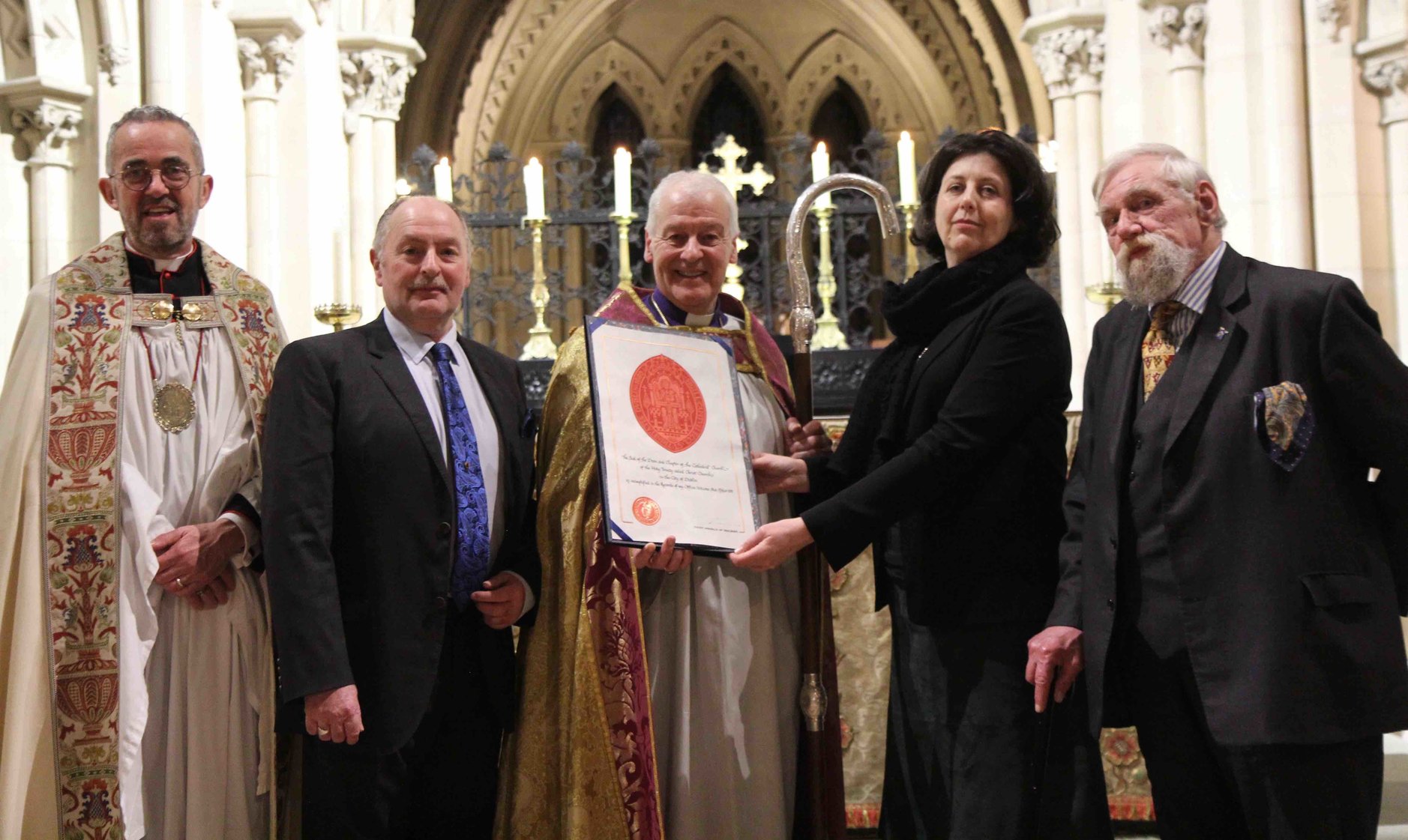 Christ Church Cathedral Receives Grant of Arms - Disestablishment 150 Exhibition also launched.