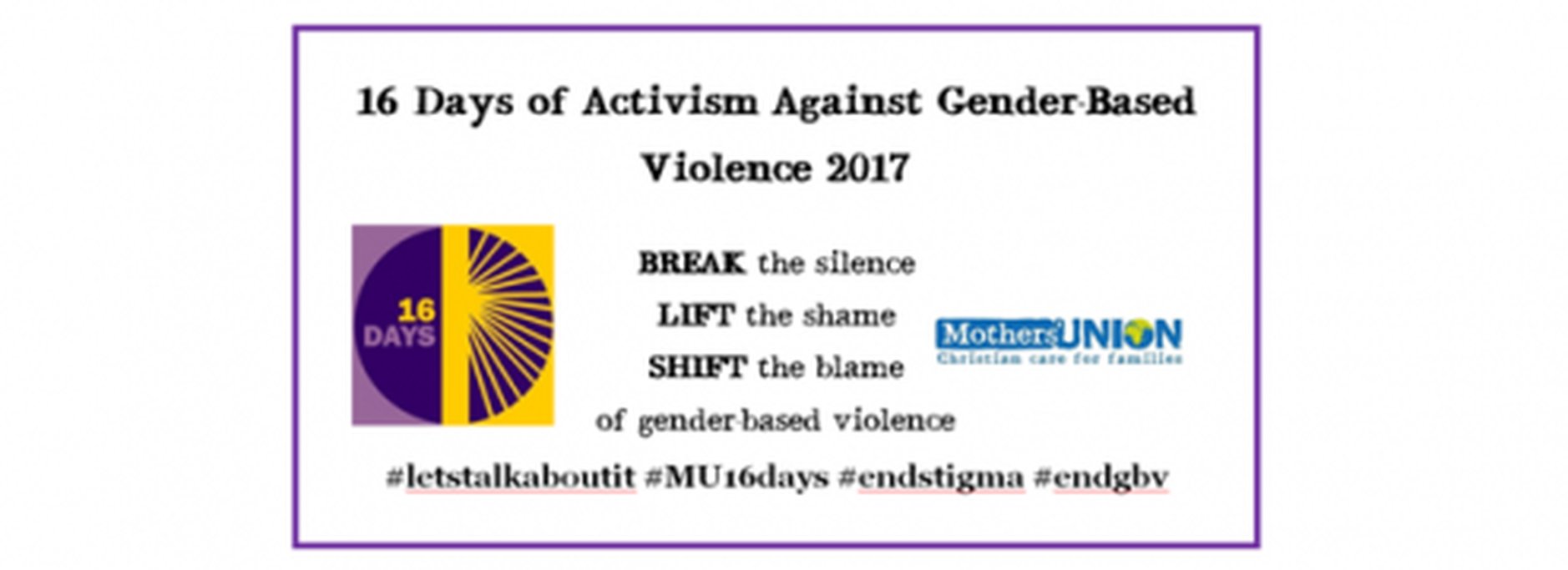 Mothers’ Union Vigil to Highlight Gender Based Violence