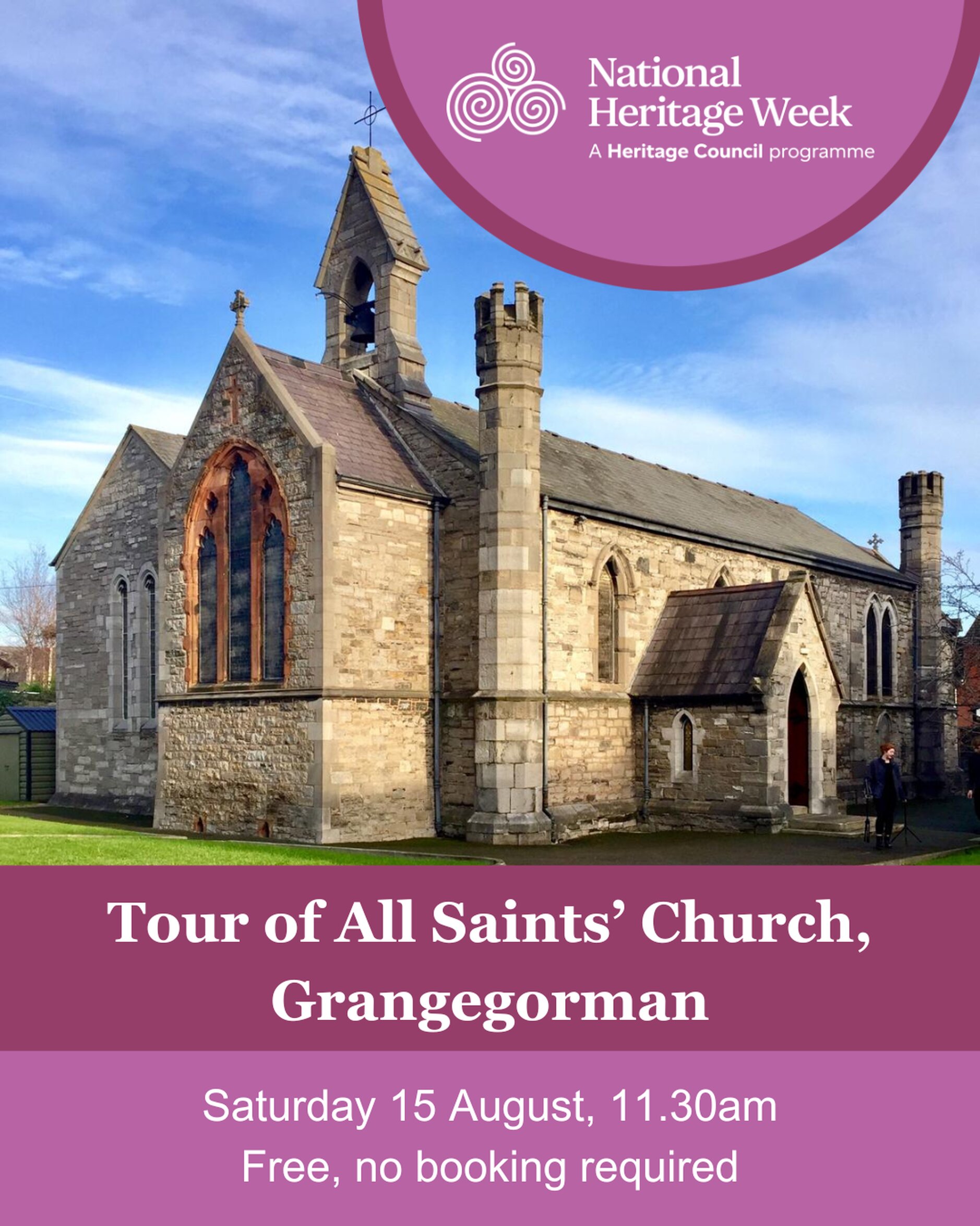 Heritage Week &ndash; Tour of All Saints&rsquo; Church, Grangegorman -  Saturday, 15 August, 11:30am