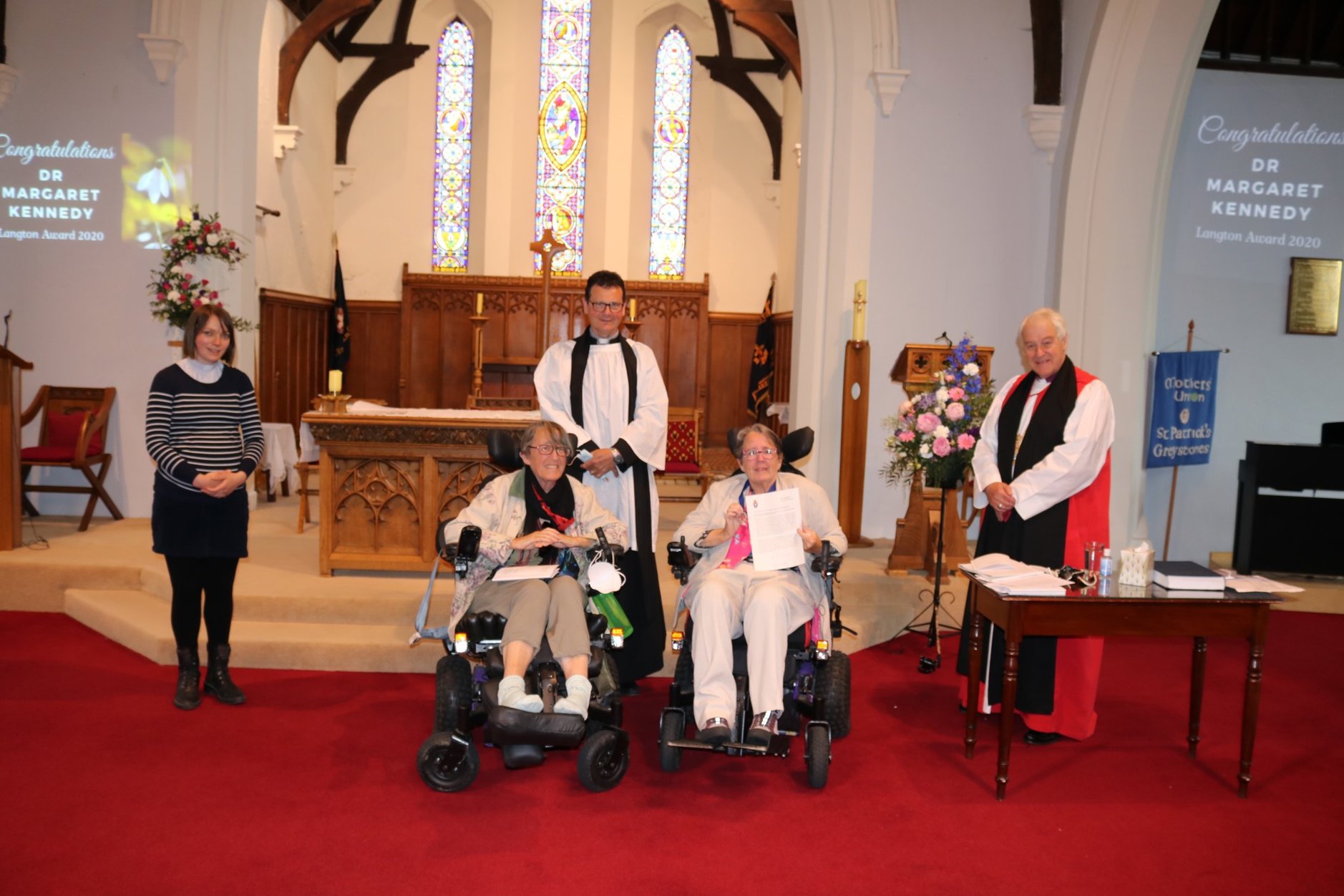 Langton Award for Community Service presented to Dr Margaret Kennedy - By Peter Cheney, Church of Ireland Press Officer