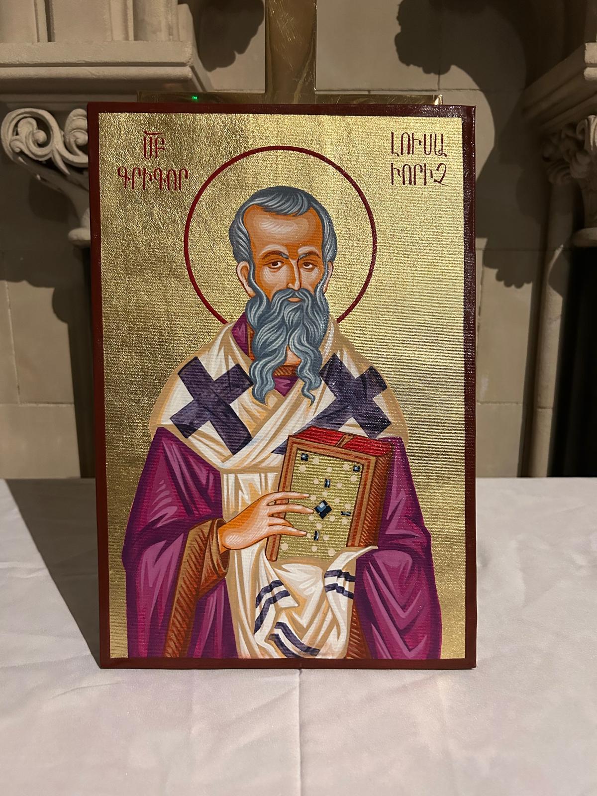 Icon of St Gregory the Illuminator in Christ Church Cathedral, a gift of Dr Paul and Isobel Manook.