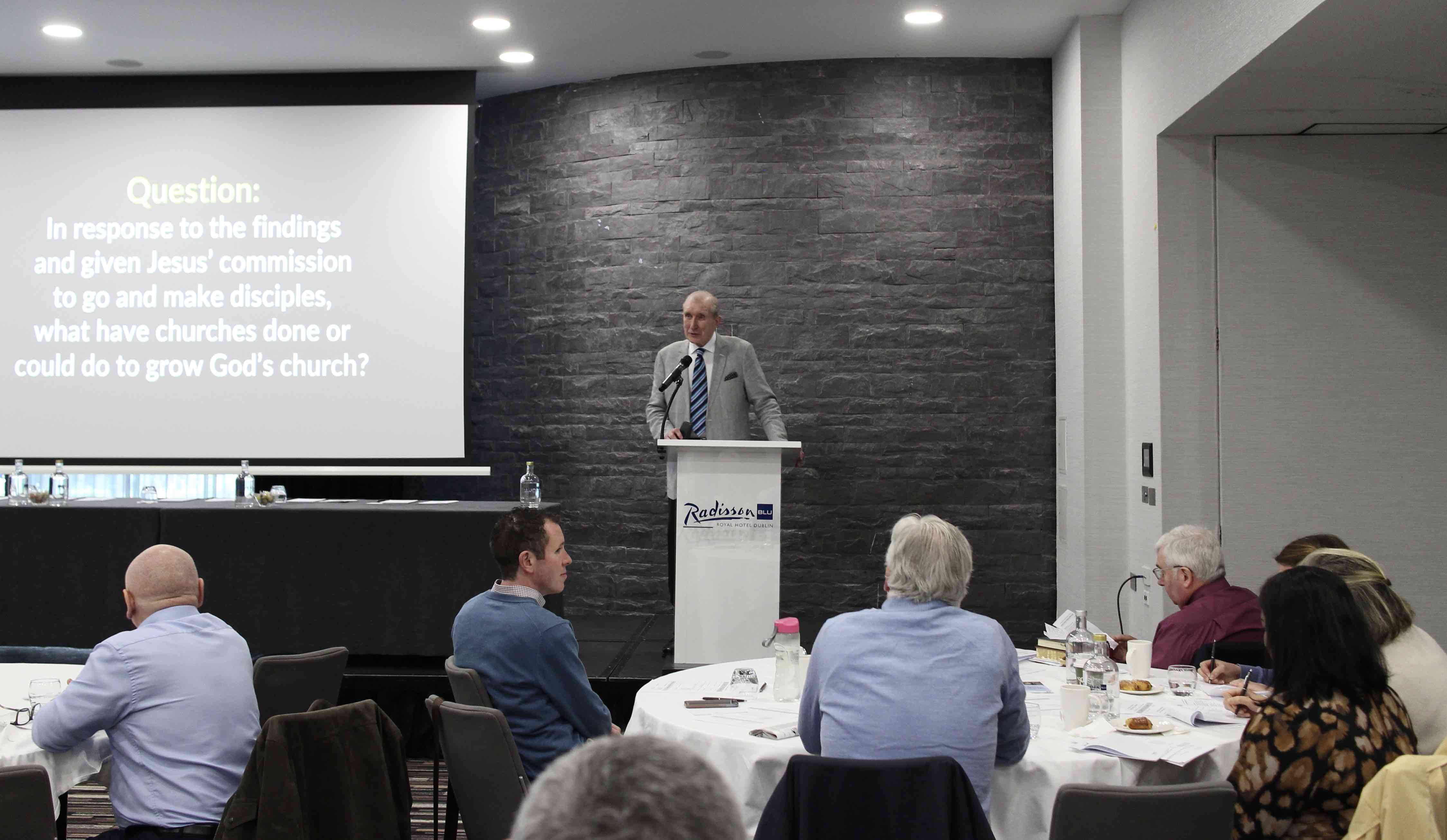 Canon Alistair Graham delivering the keynote address.