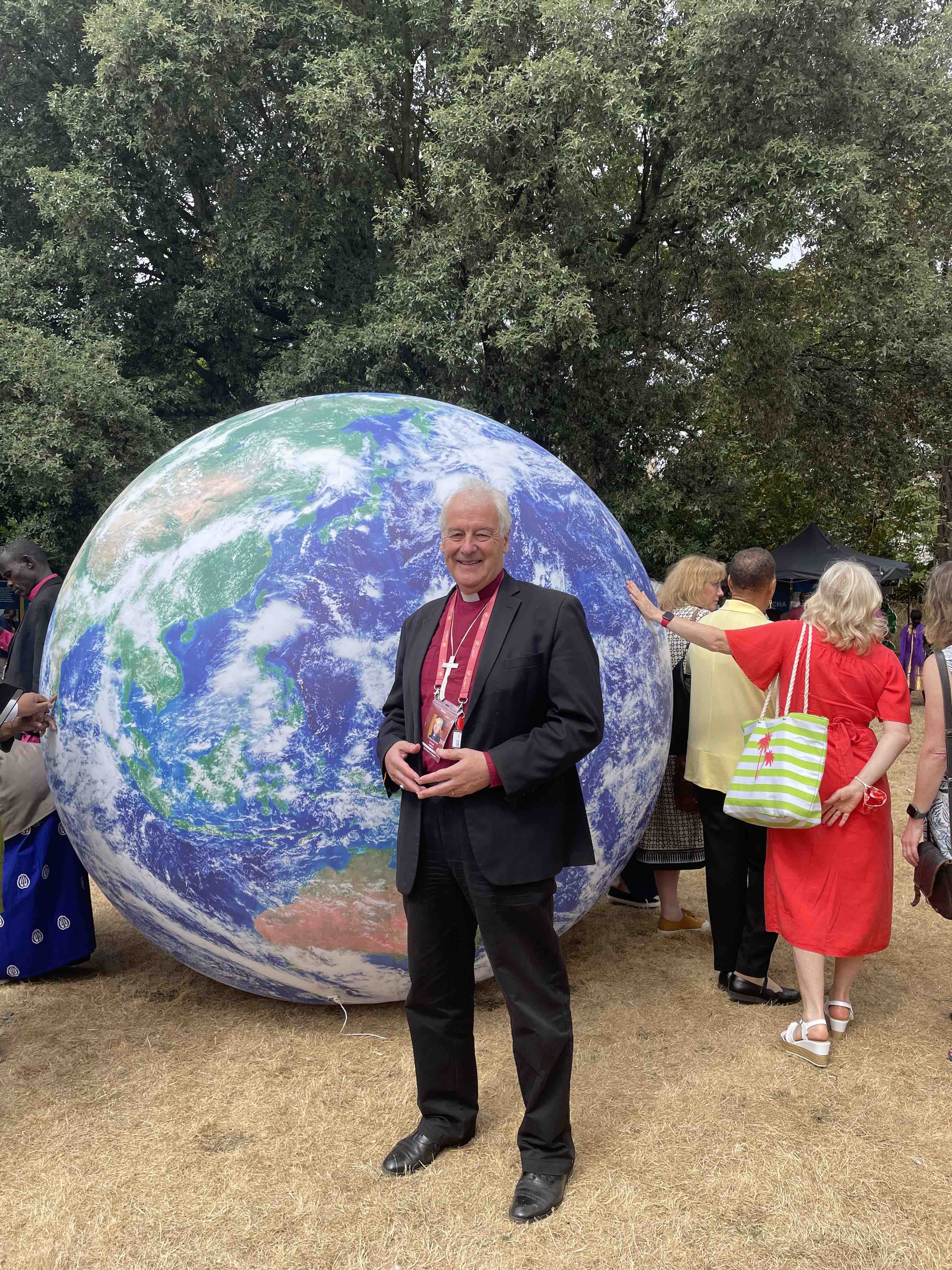 Archbishop Jackson in Lambeth Palace Garden.