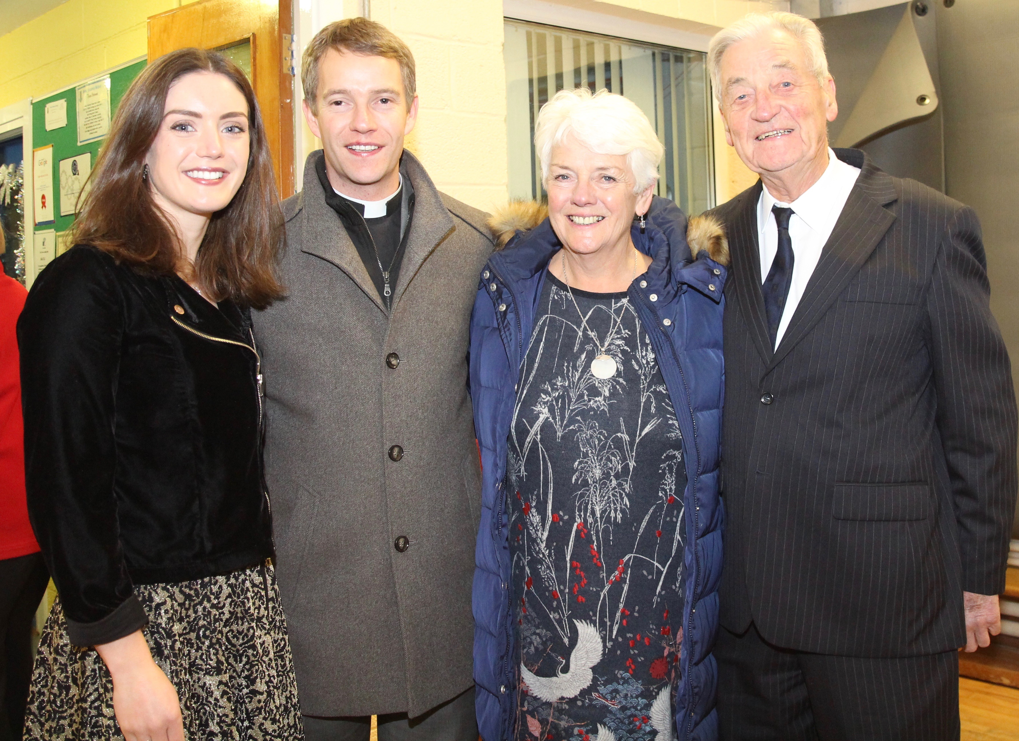 The Revd Jack and Rachael Kinkead and Jack's parents.