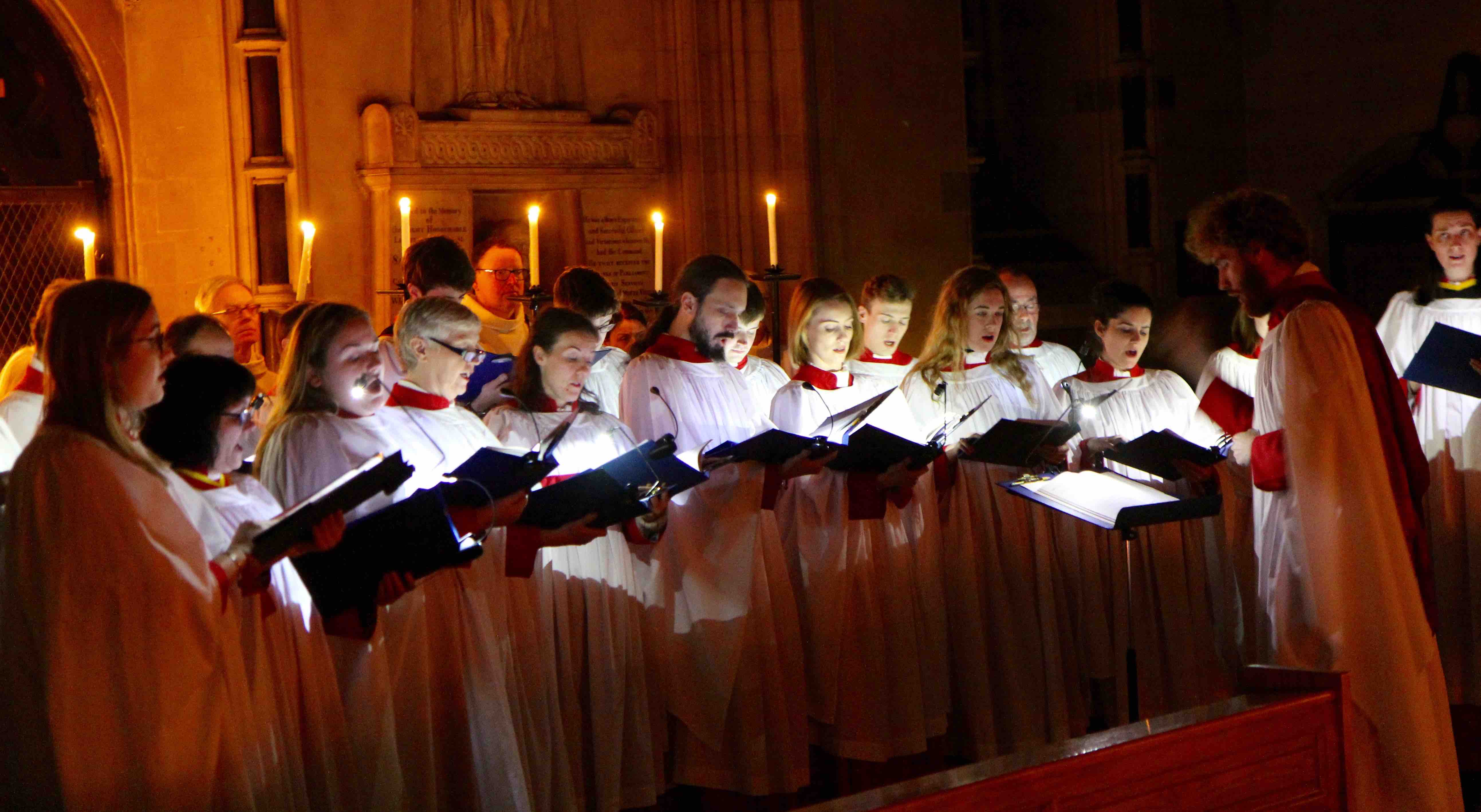 The Christ Church Cathedral Choir during the Advent Procession.