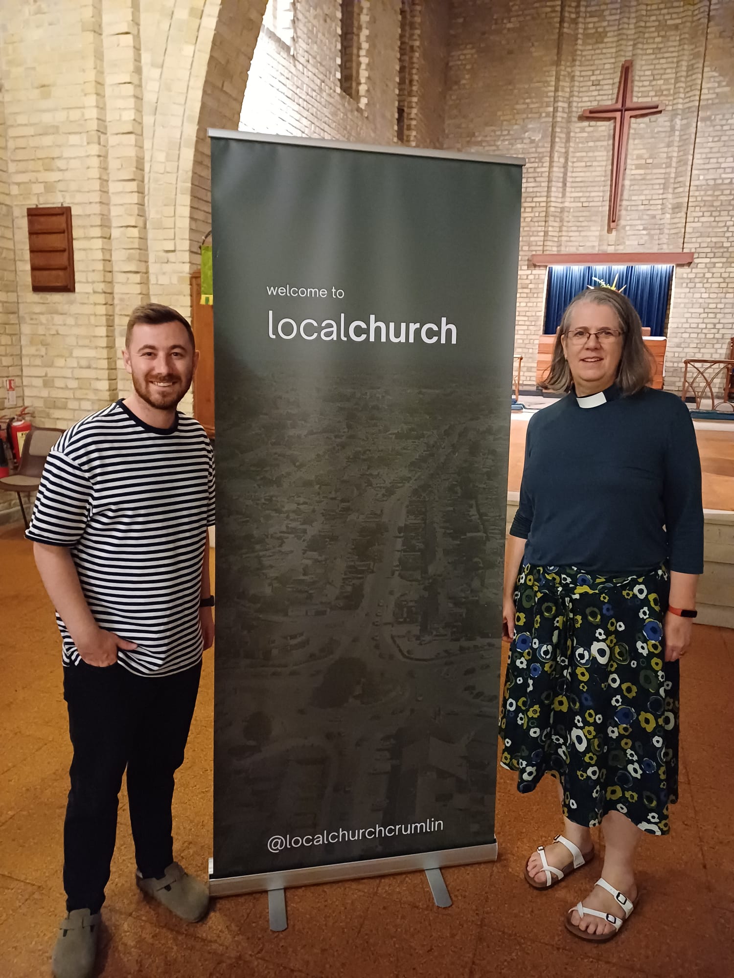 Shane Maguire and the Revd Ruth Noble.