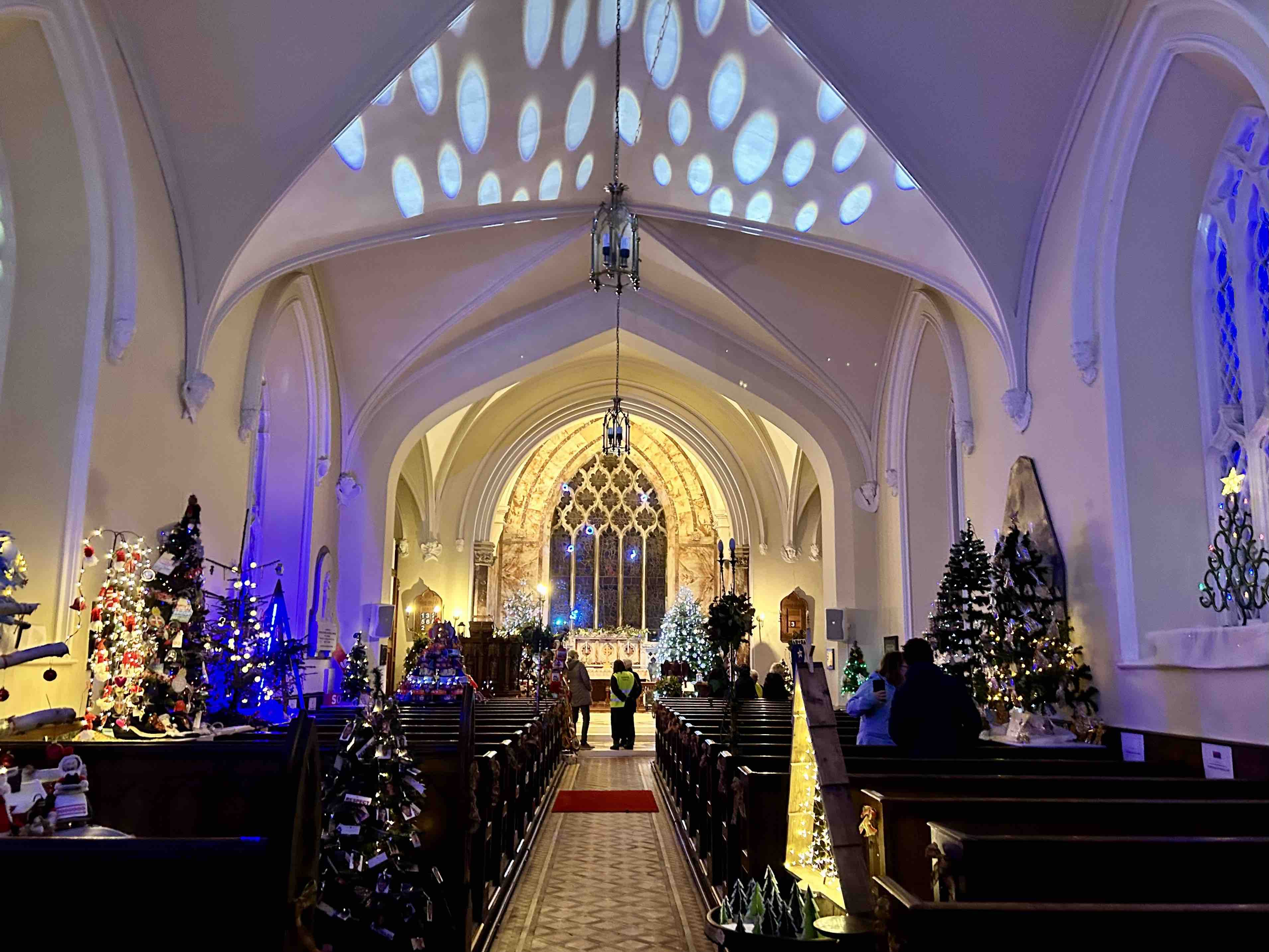 Nun's Cross Church was transformed into a magical winter wonderland.