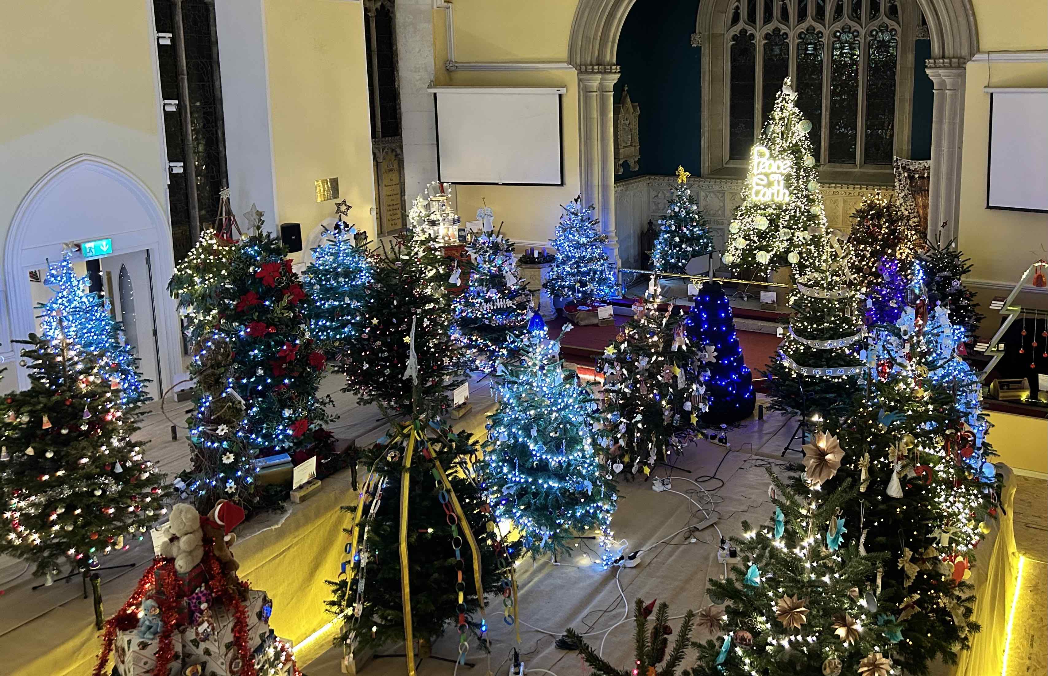 A view of the festival from above.