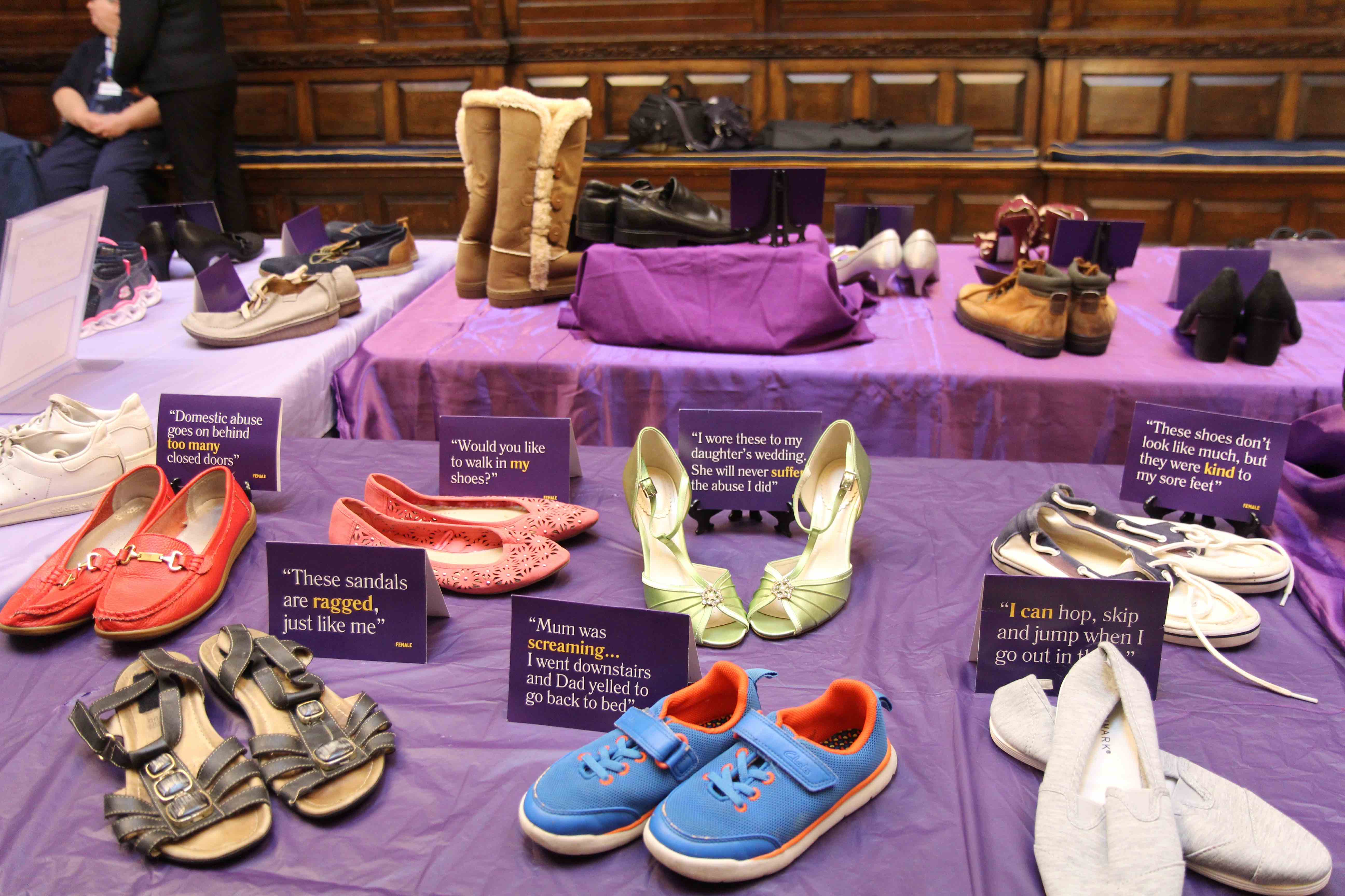 Some of the Souls of Our Shoes exhibition.