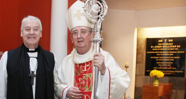 Archbishop Jackson and Archbishop Martin at theFr John Sullivan Mass