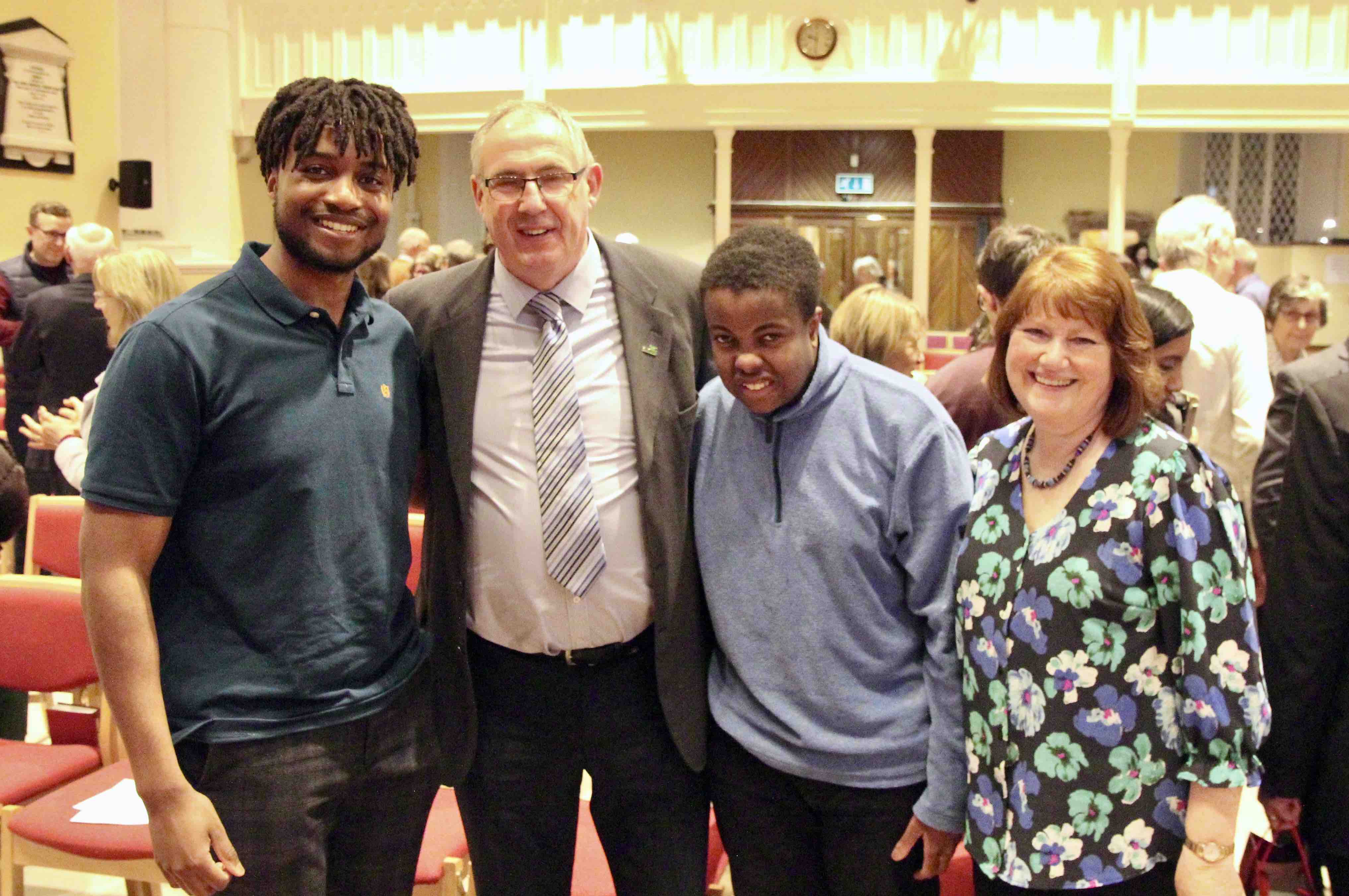 Trevor and Ruth with David and Mikey.