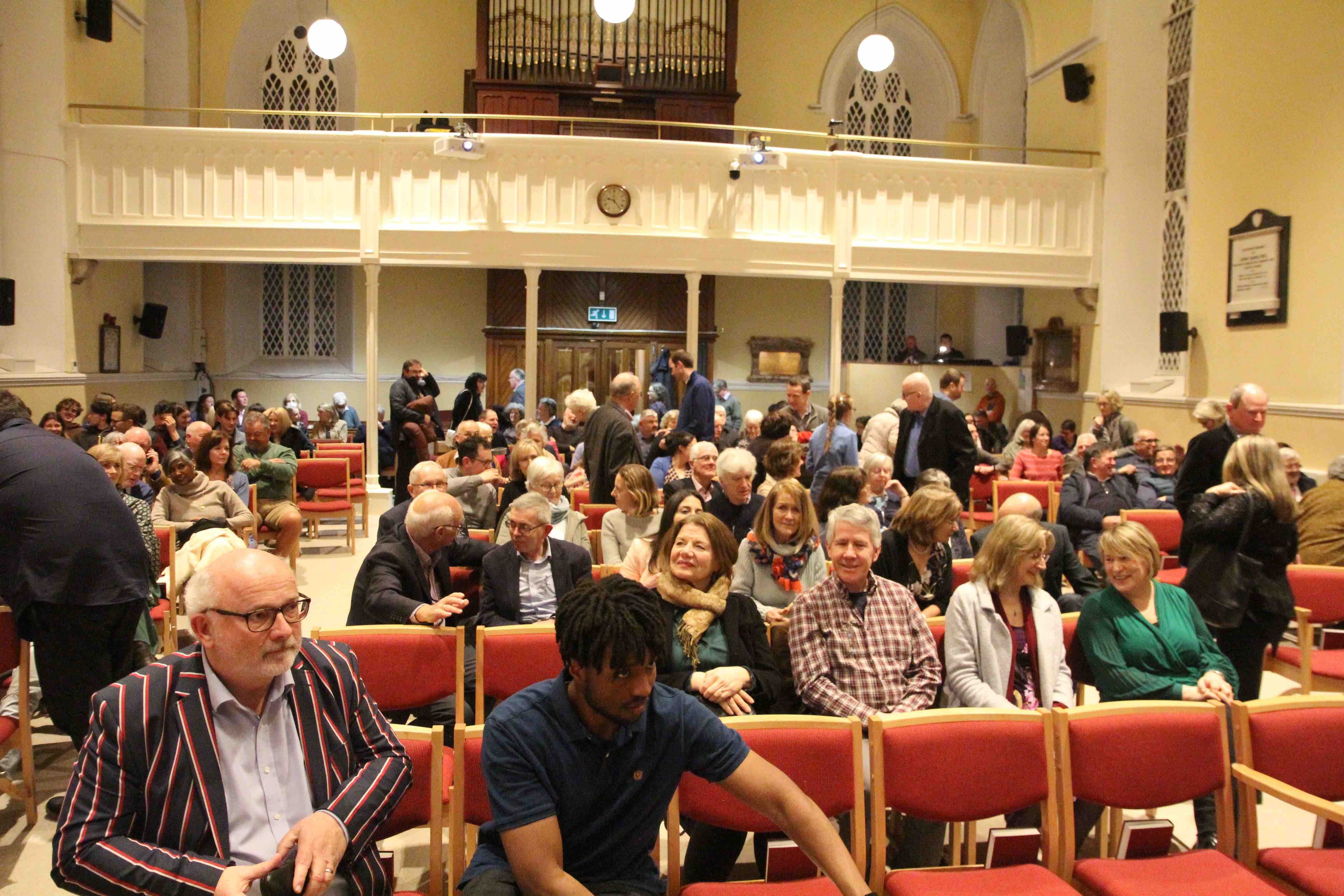 People gathered in St James's Church, Crinken, to say farewell to Trevor and Ruth.