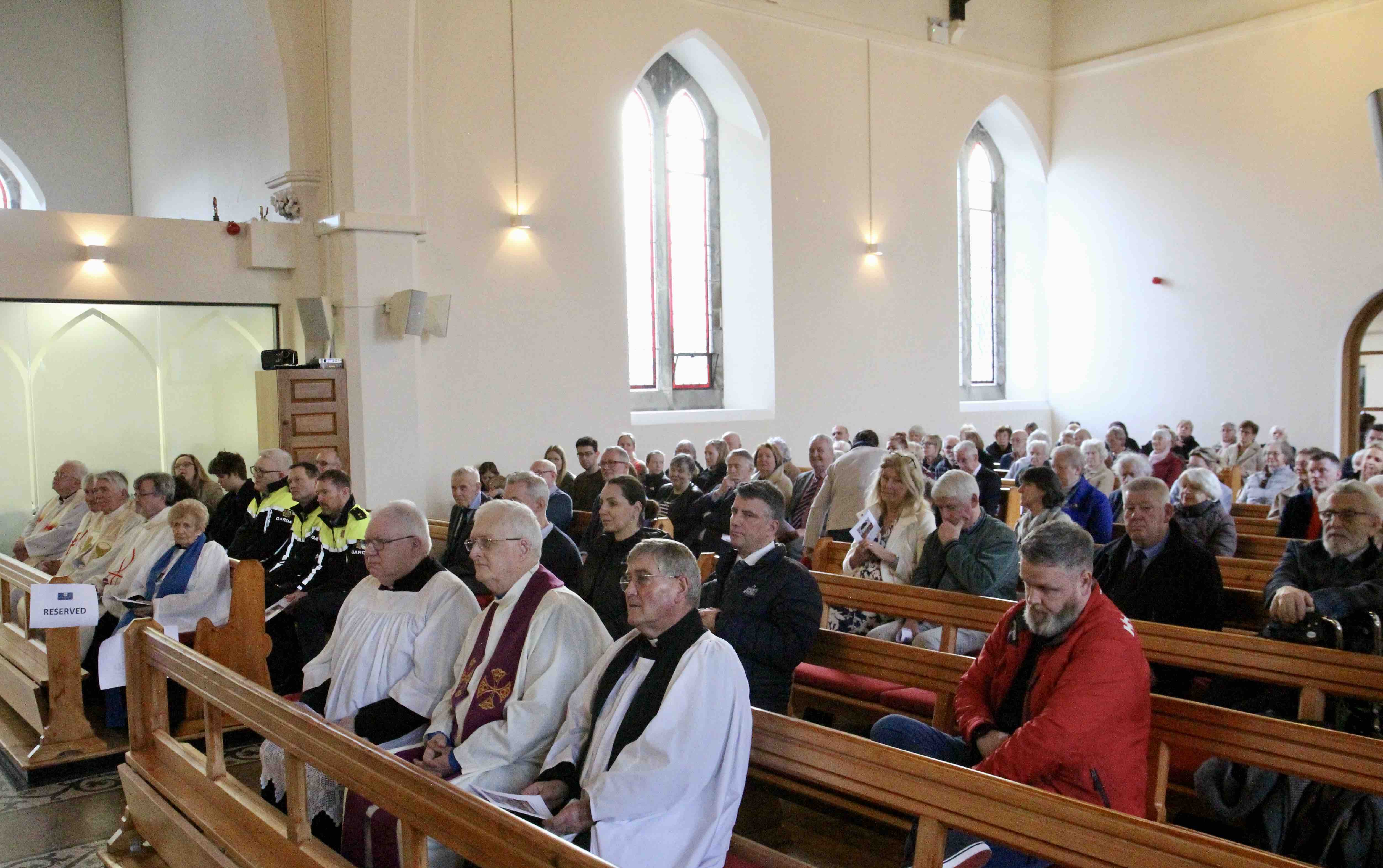 A section of the congregation.