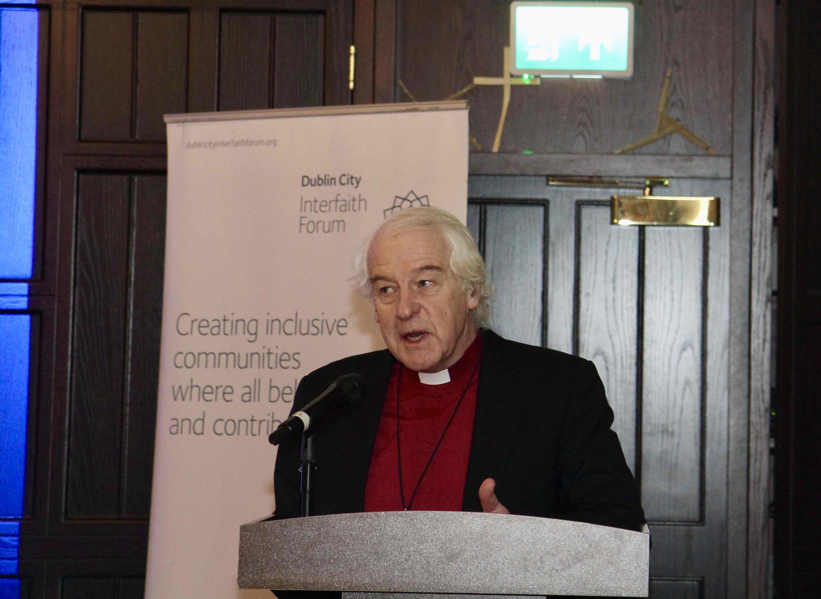 Archbishop Michael Jackson introduces the evening.